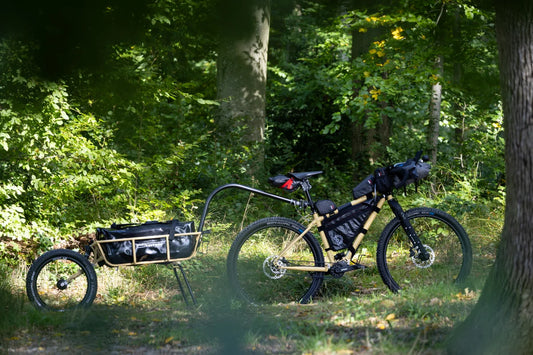 Tout Terrain Outback Xplore GT II expedition concept bike with Mule trailer at Bespoked 2025