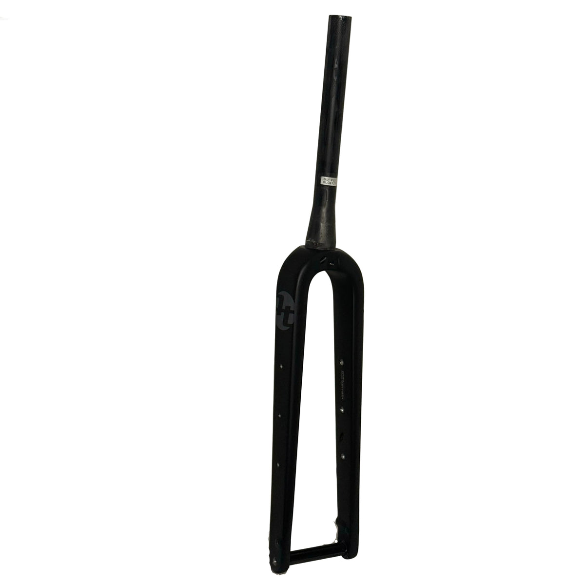 Tout Terrain Gravel Fork, black tapered carbon gravel fork with 12x100mm thru-axle, side view