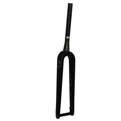 Tout Terrain Gravel Fork, black tapered carbon gravel fork with 12x100mm thru-axle, side view